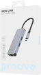 USB-хаб Proove Iron Link 6-в-1 2xUSB-A 3.0 + SD/TF + RJ45 + HDMI Silver (546910012) - зображення 6