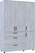 Шкаф для одежды Doros Торн 3 ДСП/3Ш (штанга) 135х51.6х200 см Сосна Натти (44900481) - изображение 6