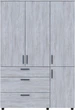 Шкаф для одежды Doros Торн 3 ДСП/3Ш (штанга) 135х51.6х200 см Сосна Натти (44900481) - изображение 4