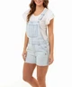 Женский джинсовый комбинезон U.S. Polo Assn. HEM SHORTALLS — Light Wash, 100% Cotton, Old Money XS светло-голубой - изображение 2