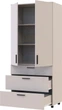 Шкаф для одежды Doros Торн 2 ДСП/3Ш (полки) 90х51.6х200 см Кашемир (44900450) - изображение 2