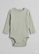 Боди лонгслив H&M 80 Светло-зеленый 0993598_с.зел - изображение 1