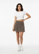 Спідниця H&M XS Темно-коричневий 31-0553 візерунок - зображення 1