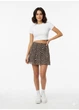 Спідниця H&M XS Темно-коричневий 31-0553 візерунок - зображення 2