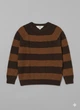 Джемпер H&M 134/140 Коричневый 1066382_т.беж.полоски - изображение 1