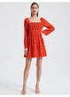 Платье H&M S Оранжевый 0938418_бел.узор - изображение 2