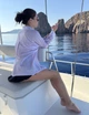 Коттоновая рубашка свободного кроя. Лиловая, S - изображение 3