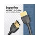 Кабель мультимедійний HDMI M to HDMI M 0.5m 4K60Hz black Vention (AAIBD) - зображення 2