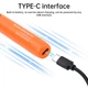 Електричний паяльник з акумулятором LED-дисплей Регулювання нагріву Orange (5134) - зображення 3