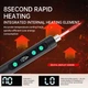 Електричний паяльник з акумулятором LED-дисплей Регулювання нагріву Orange (5134) - зображення 6