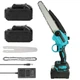 Аккумуляторная цепная мини-пила 8" с масляным баком сучкорез Mini Electric Chainsaw в кейсе, 2 аккумулятора - изображение 4