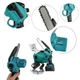 Аккумуляторная цепная мини-пила 8" с масляным баком сучкорез Mini Electric Chainsaw в кейсе, 2 аккумулятора - изображение 5