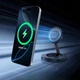 Бездротовий зарядний пристрій Baseus EnerFill FF11 Foldable Wireless Charger 15W Cosmic Black - зображення 7