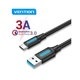 Дата кабель USB 3.0 AM to USB-C 1.5m black Vention (COZBG) (355858) - изображение 3