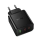 Мережевий зарядний пристрій Hoco N75 Grande GaN 65W (2xUSB-C + 1xUSB-A) - зображення 4