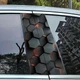 Наклейки на стойки дверей авто ARB 3D TUNING STUDIO Соты металл 500х220х0.15мм=2штуки - изображение 1