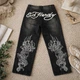 Чоловічі джинси Ed Hardy з принтом драконів Чорні, розмір XL - зображення 3