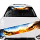 Наклейка на лобовое стекло ARB 3D TUNING STUDIO Глаза орла 1300х210х0.15мм - изображение 3