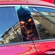 Наклейки на стійки дверей авто ARB 3D TUNING STUDIO Череп глаза вогонь 500х220х0.080мм=2штуки - зображення 2