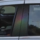 Наклейки на стойки дверей авто ARB 3D TUNING STUDIO Соты голограма 500х220х0.15мм=2штуки - изображение 2