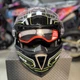 Шолом IROS HD-701 + очки (трансформер) NEW gloss Black/Yellow (Neon) XL - зображення 3