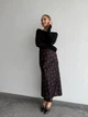 Жіноча довга спідниця в квіти Uaclothes 42 Чорний (like37211-176431364) - зображення 1