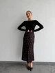 Жіноча довга спідниця в квіти Uaclothes 42 Чорний (like37211-176431364) - зображення 4