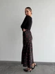 Жіноча довга спідниця в квіти Uaclothes 42 Чорний (like37211-176431364) - зображення 5