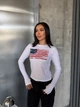 Жіночий лонгслів з принтом Uaclothes 42-44 Молочний (like37256-176891349) - изображение 2