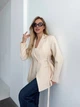 Жіночий класичний жакет з V-подібним вирізом Uaclothes 46-48 Бежевий (like37222-176541350) - изображение 3
