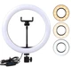 Кольцевая светодиодная лампа селфи Ring Fill Light QX-300 3 режима свечения (30 см) с креплением для телефона - изображение 1