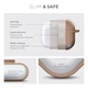 Силиконовый чехол для наушников Apple AirPods 3, Hang Case, пудровый, ультратонкий защитный кейс толщиной 2 мм, защита от царапин, пыли и ударов, компактный, с карабином для крепления, ArmorStandart (ARM60321) - изображение 3