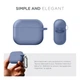 Силиконовый чехол для наушников Apple AirPods 3, Hang Case, фиолетовый, ультратонкий защитный кейс толщиной 2 мм, защита от царапин, пыли и ударов, компактный, с карабином для крепления, ArmorStandart (ARM60311) - изображение 2