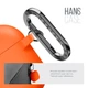 Силиконовый чехол для наушников Apple AirPods 3, Hang Case, оранжевый, ультратонкий защитный кейс толщиной 2 мм, защита от царапин, пыли и ударов, компактный, с карабином для крепления, ArmorStandart (ARM60318) - изображение 4