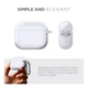 Силиконовый чехол для наушников Apple AirPods 3, Hang Case, белый, ультратонкий защитный кейс толщиной 2 мм, защита от царапин, пыли и ударов, компактный, с карабином для крепления, ArmorStandart (ARM60324) - изображение 2