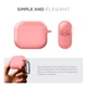Силиконовый чехол для наушников Apple AirPods 3, Hang Case, розовый, ультратонкий защитный кейс толщиной 2 мм, защита от царапин, пыли и ударов, компактный, с карабином для крепления, ArmorStandart (ARM60320) - изображение 2