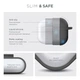 Силиконовый чехол для наушников Apple AirPods 3, Hang Case, серый, ультратонкий защитный кейс толщиной 2 мм, защита от царапин, пыли и ударов, компактный, с карабином для крепления, ArmorStandart (ARM60306) - изображение 3