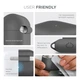 Силиконовый чехол для наушников Apple AirPods 3, Hang Case, серый, ультратонкий защитный кейс толщиной 2 мм, защита от царапин, пыли и ударов, компактный, с карабином для крепления, ArmorStandart (ARM60306) - изображение 5