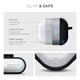 Силиконовый чехол для наушников Apple AirPods 3, Hang Case, черный, ультратонкий защитный кейс толщиной 2 мм, защита от царапин, пыли и ударов, компактный, с карабином для крепления, ArmorStandart (ARM60308) - изображение 3