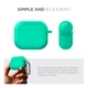 Силиконовый чехол для наушников Apple AirPods 3, Hang Case, бирюзовый, ультратонкий защитный кейс толщиной 2 мм, защита от царапин, пыли и ударов, компактный, с карабином для крепления, ArmorStandart (ARM60316) - изображение 2
