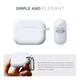 Силіконовий чохол для навушників Apple AirPods Pro 2 2022, Hang Case, білий, ультратонкий захисний кейс товщиною 2 мм, захист від подряпин, пилу та ударів, компактний, з карабіном для кріплення, ArmorStandart (ARM68586) - зображення 2
