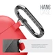 Силиконовый чехол для наушников Apple AirPods Pro 2 2022, Hang Case, красный, ультратонкий защитный кейс толщиной 2 мм, защита от царапин, пыли и ударов, компактный, с карабином для крепления, ArmorStandart (ARM68597) - изображение 4