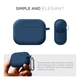 Силиконовый чехол для наушников Apple AirPods Pro 2 2022, Hang Case, синий, ультратонкий защитный кейс толщиной 2 мм, защита от царапин, пыли и ударов, компактный, с карабином для крепления, ArmorStandart (ARM68598) - изображение 2