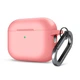 Силиконовый чехол для наушников Apple AirPods Pro 2 2022, Hang Case, розовый, ультратонкий защитный кейс толщиной 2 мм, защита от царапин, пыли и ударов, компактный, с карабином для крепления, ArmorStandart (ARM68588) - изображение 1