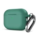 Силиконовый чехол для наушников Apple AirPods Pro 2 2022, Hang Case, зеленый, ультратонкий защитный кейс толщиной 2 мм, защита от царапин, пыли и ударов, компактный, с карабином для крепления, ArmorStandart (ARM68590) - изображение 1