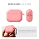 Силиконовый чехол для наушников Apple AirPods Pro 2 2022, Hang Case, розовый, ультратонкий защитный кейс толщиной 2 мм, защита от царапин, пыли и ударов, компактный, с карабином для крепления, ArmorStandart (ARM68588) - изображение 2