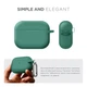 Силиконовый чехол для наушников Apple AirPods Pro 2 2022, Hang Case, зеленый, ультратонкий защитный кейс толщиной 2 мм, защита от царапин, пыли и ударов, компактный, с карабином для крепления, ArmorStandart (ARM68590) - изображение 2