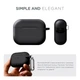 Силиконовый чехол для наушников Apple AirPods Pro 2 2022, Hang Case, черный, ультратонкий защитный кейс толщиной 2 мм, защита от царапин, пыли и ударов, компактный, с карабином для крепления, ArmorStandart (ARM68601) - изображение 2