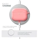 Силиконовый чехол для наушников Apple AirPods Pro 2 2022, Hang Case, розовый, ультратонкий защитный кейс толщиной 2 мм, защита от царапин, пыли и ударов, компактный, с карабином для крепления, ArmorStandart (ARM68588) - изображение 7