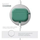 Силиконовый чехол для наушников Apple AirPods Pro 2 2022, Hang Case, зеленый, ультратонкий защитный кейс толщиной 2 мм, защита от царапин, пыли и ударов, компактный, с карабином для крепления, ArmorStandart (ARM68590) - изображение 7